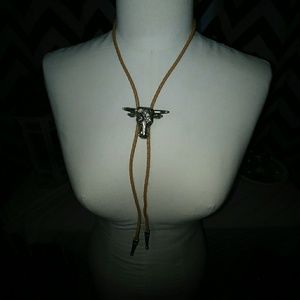 Vintage Bull Bolo Tie